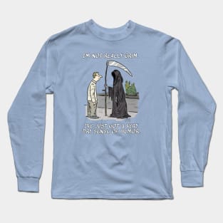 Funny grim reaper cartoon. Long Sleeve T-Shirt